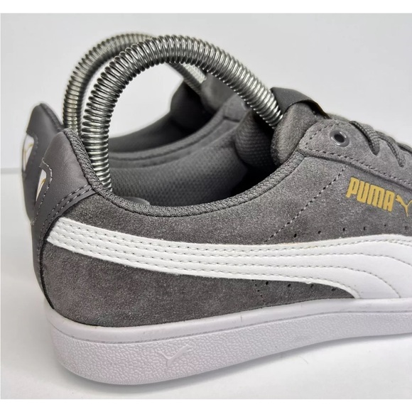 Puma Women's Vikky Soft Foam Comfort Casual Suede Sneakers Grey/White Sz 7 LKNW - Picture 9 of 16